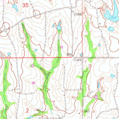 United States Geological Survey Maysville, OK (1965, 24000-Scale) digital map