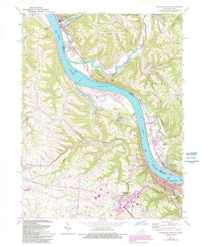United States Geological Survey Maysville West, KY-OH (1961, 24000-Scale) digital map