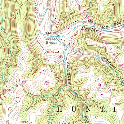 United States Geological Survey Maysville West, KY-OH (1961, 24000-Scale) digital map