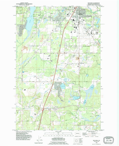 United States Geological Survey Maytown, WA (1990, 24000-Scale) digital map