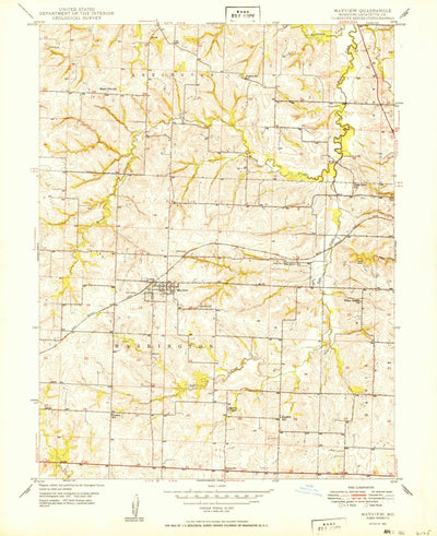 United States Geological Survey Mayview, MO (1950, 24000-Scale) digital map