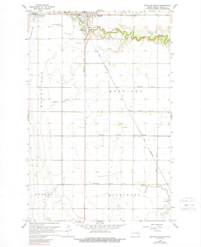United States Geological Survey Mayville South, ND (1967, 24000-Scale) digital map
