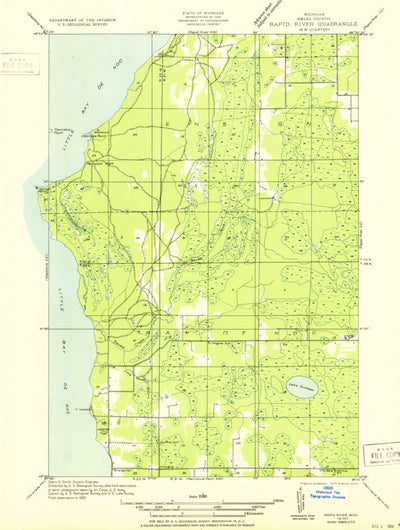 United States Geological Survey Maywood, MI (1932, 31680-Scale) digital map