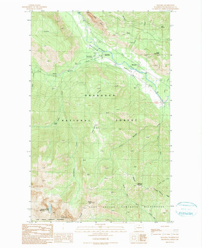 United States Geological Survey Mazama, WA (1991, 24000-Scale) digital map