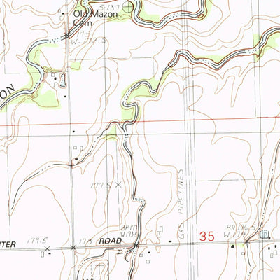 United States Geological Survey Mazon, IL (1983, 24000-Scale) digital map
