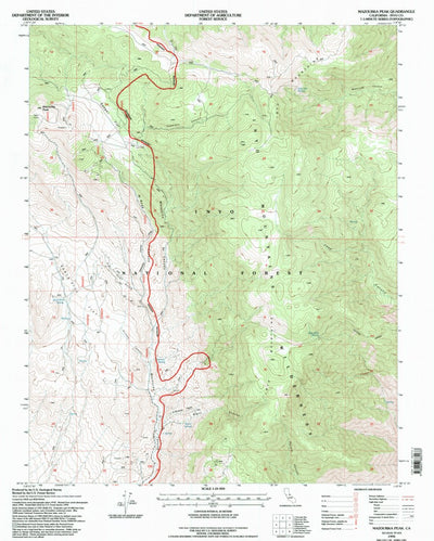 United States Geological Survey Mazourka Peak, CA (1994, 24000-Scale) digital map