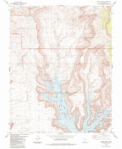 United States Geological Survey Mazuki Point, UT (1985, 24000-Scale) digital map