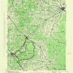 United States Geological Survey Mc Minnville, TN (1943, 100000-Scale) digital map