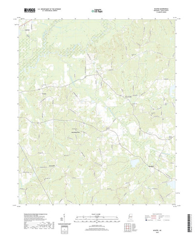 United States Geological Survey McAfee, MS (2020, 24000-Scale) digital map