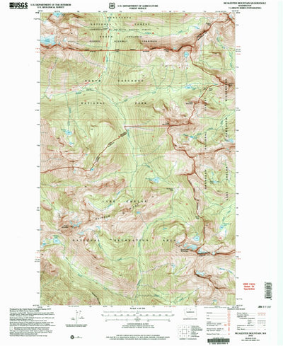 United States Geological Survey Mcalester Mountain, WA (2002, 24000-Scale) digital map