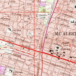 United States Geological Survey Mcalester, OK (1967, 24000-Scale) digital map