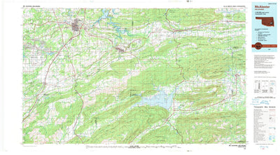 United States Geological Survey Mcalester, OK (1991, 100000-Scale) digital map