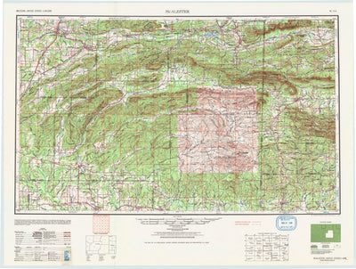 United States Geological Survey Mcalester, OK-AR (1965, 250000-Scale) digital map