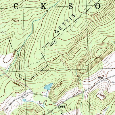 United States Geological Survey Mcalevys Fort, PA (1998, 24000-Scale) digital map