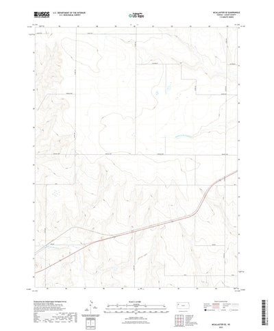 United States Geological Survey McAllaster SE, KS (2022, 24000-Scale) digital map