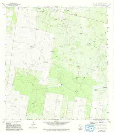 United States Geological Survey Mcallen Ranch, TX (1972, 24000-Scale) digital map