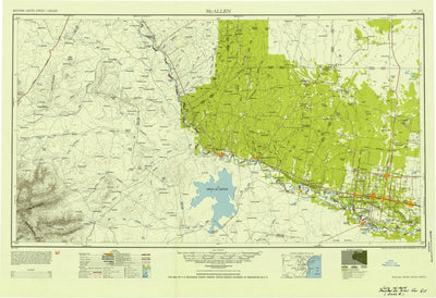 United States Geological Survey Mcallen, TX (1949, 250000-Scale) digital map