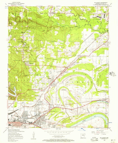 United States Geological Survey Mcalmont, AR (1954, 24000-Scale) digital map