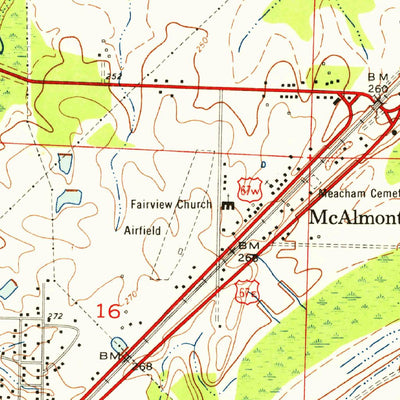United States Geological Survey Mcalmont, AR (1954, 24000-Scale) digital map
