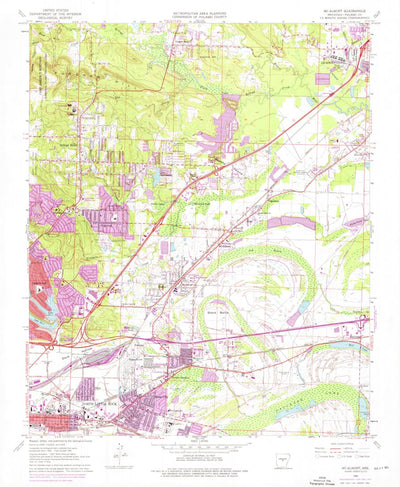United States Geological Survey Mcalmont, AR (1961, 24000-Scale) digital map