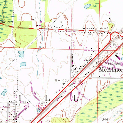United States Geological Survey Mcalmont, AR (1961, 24000-Scale) digital map