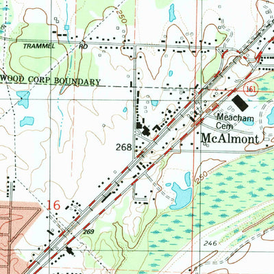 United States Geological Survey Mcalmont, AR (1986, 24000-Scale) digital map