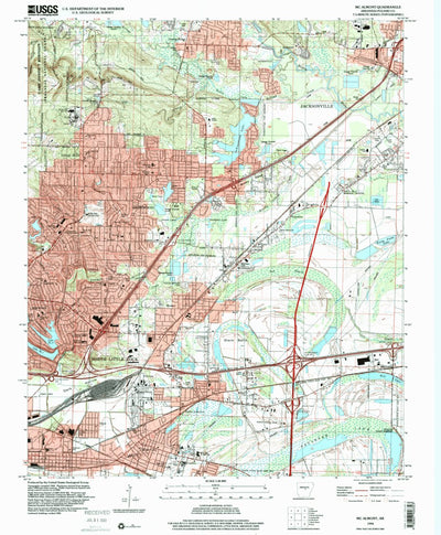 United States Geological Survey Mcalmont, AR (1994, 24000-Scale) digital map