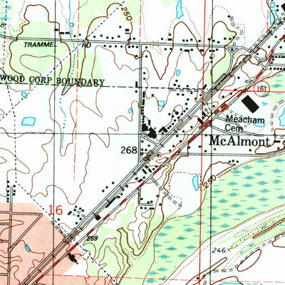 United States Geological Survey Mcalmont, AR (1994, 24000-Scale) digital map