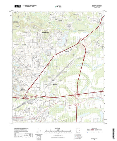 United States Geological Survey McAlmont, AR (2020, 24000-Scale) digital map