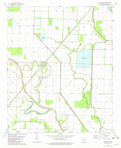United States Geological Survey Mcarthur, AR (1981, 24000-Scale) digital map