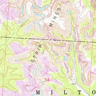United States Geological Survey Mcarthur, OH (1961, 24000-Scale) digital map