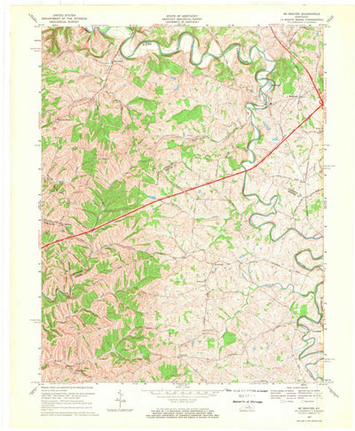 United States Geological Survey Mcbrayer, KY (1967, 24000-Scale) digital map