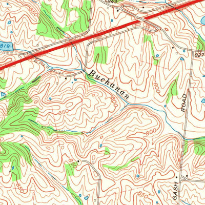 United States Geological Survey Mcbrayer, KY (1967, 24000-Scale) digital map