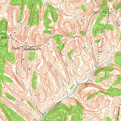 United States Geological Survey Mcbrayer, KY (1967, 24000-Scale) digital map
