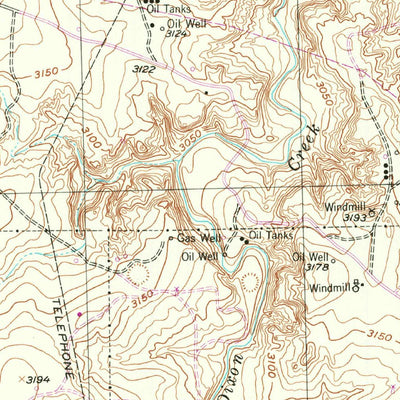 United States Geological Survey Mcbride, TX (1953, 24000-Scale) digital map