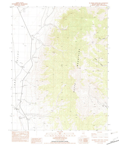 United States Geological Survey Mcbrides Sheep Well, NV (1982, 24000-Scale) digital map