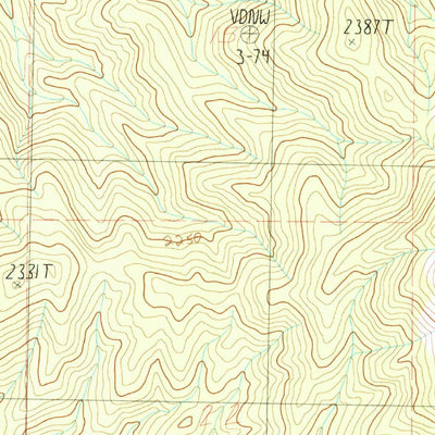 United States Geological Survey Mcbrides Sheep Well, NV (1982, 24000-Scale) digital map