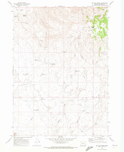 United States Geological Survey Mccain Creek, OR (1969, 24000-Scale) digital map