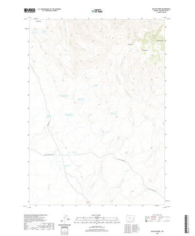 United States Geological Survey McCain Creek, OR (2020, 24000-Scale) digital map