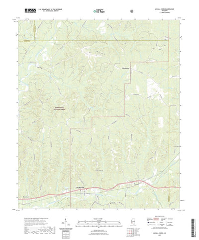United States Geological Survey McCall Creek, MS (2021, 24000-Scale) digital map