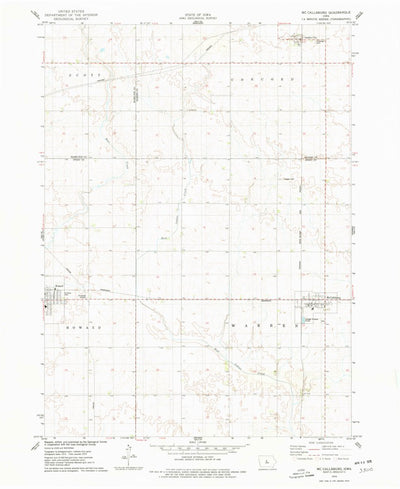 United States Geological Survey Mccallsburg, IA (1975, 24000-Scale) digital map
