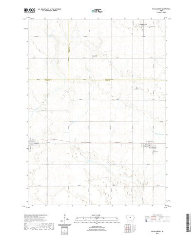 United States Geological Survey McCallsburg, IA (2022, 24000-Scale) digital map