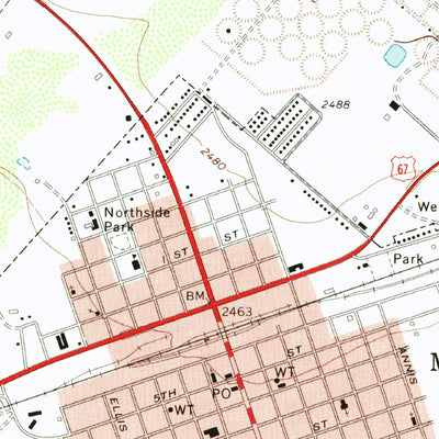 United States Geological Survey Mccamey North, TX (1972, 24000-Scale) digital map