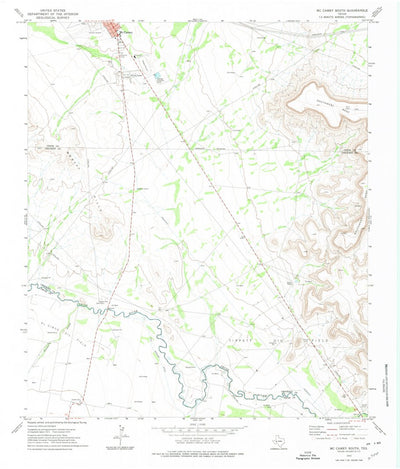 United States Geological Survey Mccamey South, TX (1972, 24000-Scale) digital map