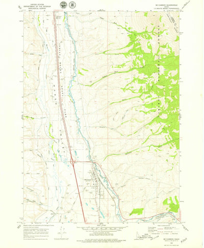 United States Geological Survey Mccammon, ID (1968, 24000-Scale) digital map