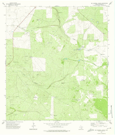 United States Geological Survey Mccampbell Ranch, TX (1972, 24000-Scale) digital map