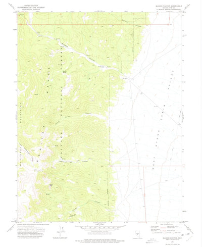 United States Geological Survey Mccann Canyon, NV (1971, 24000-Scale) digital map
