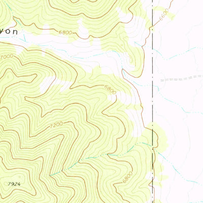 United States Geological Survey Mccann Canyon, NV (1971, 24000-Scale) digital map