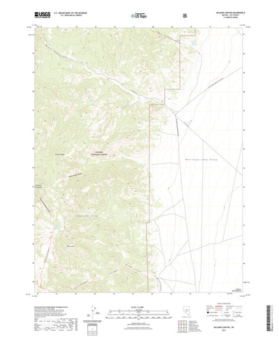 United States Geological Survey McCann Canyon, NV (2021, 24000-Scale) digital map