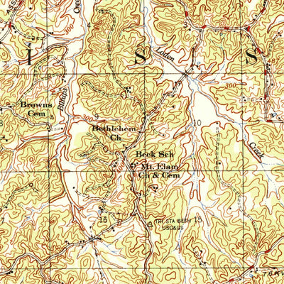 United States Geological Survey Mccarley, MS (1954, 62500-Scale) digital map